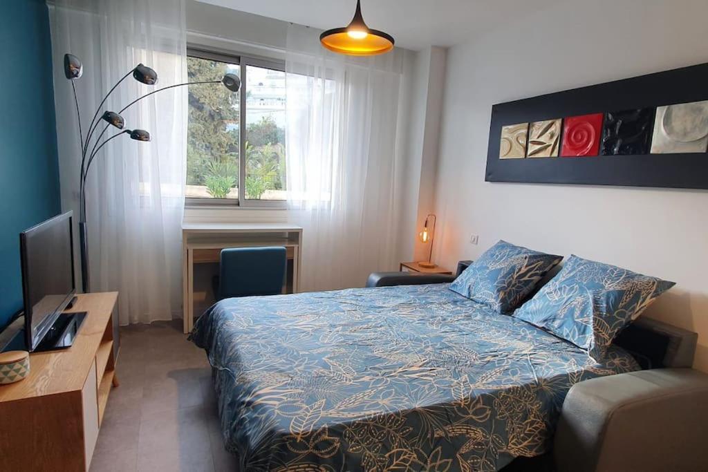 Bd Grosso Apt 4 Prs, 300M Plage, Clim, Parking Nice Extérieur photo