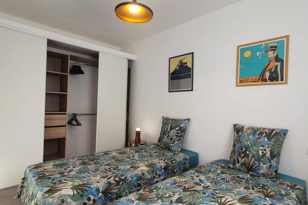 Bd Grosso Apt 4 Prs, 300M Plage, Clim, Parking Nice Extérieur photo