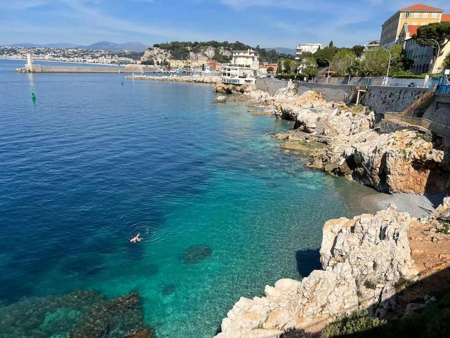Bd Grosso Apt 4 Prs, 300M Plage, Clim, Parking Nice Extérieur photo